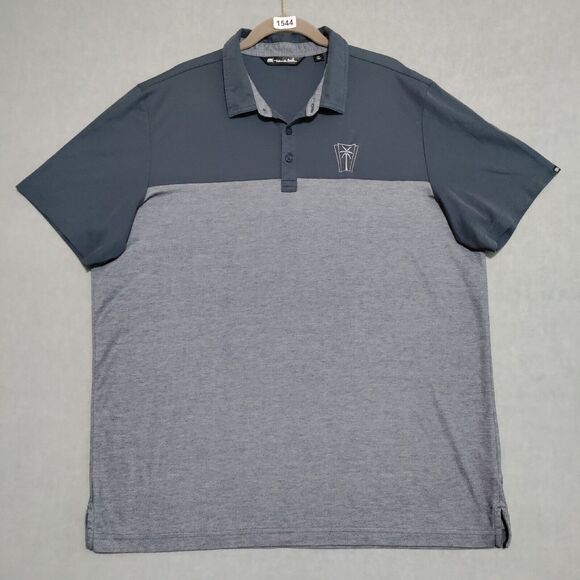 Travis Mathew Oceanside Blocked Polo Mens Size XXL Embroidered EUC - Picture 2 of 13